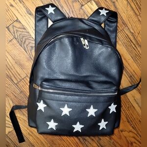 KissMe Couture Leather Stars Backpack